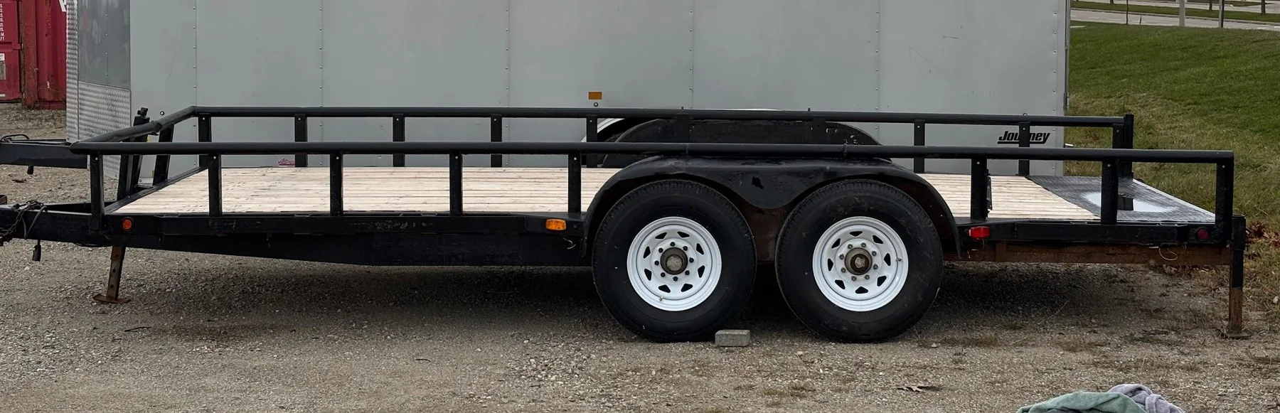 Photograph of the real transport trailer
